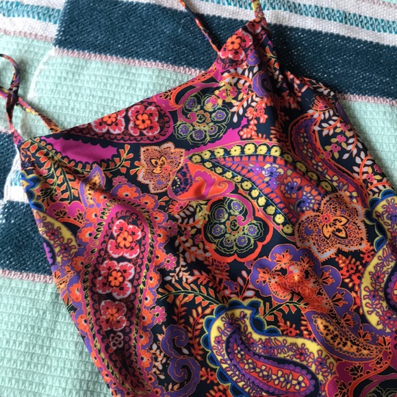 Anthropologie Allihop paisley one piece lg new 🐚 - Picture 4 of 5
